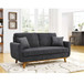 Upholstered Loveseat With Arms And Pillows