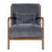 Upholstered Armchair With Back Support Pillow