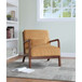 Upholstered Armchair With Back Support Pillow