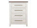 Stoa - 4 Drawer Chest - White / Brown