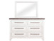 Stoa - Mirror - White / Brown