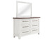 Stoa - Mirror - White / Brown