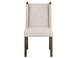 Silver - Upholstered Chair (Set of 2) - Ivory / Dark Brown