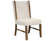 Silver - 39'' Upholstered Chair (Set of 2) - Ivory / Dark Brown