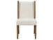 Silver - 39'' Upholstered Chair (Set of 2) - Ivory / Dark Brown