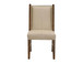Silver - Upholstered Chair (Set of 2) - Ivory / Brown