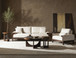 Raramuri - Loveseat - White / Dark Brown