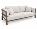 Roots - Wooden Frame Upholstered Sofa - Talawa / Beige