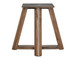 Silver - Round Dining Table With Resin River - Brown