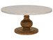 Lumiere - Round Pedestal Table - Brown