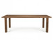 Silver - Rectangular Dining Table - Brown