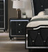 Crystal Peaks Black Night Stand