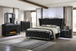 Crystal Peaks Black Dresser with LED & Fireplace Heating