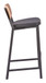 Ardenne - Barstool (Set of 2) - Black / Brown