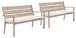 Reefline - Bench (Set of 2) - Gray / Light Brown
