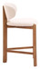 Rosetta - Counter Stool (Set of 2) - Beige / Walnut