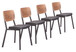 Ardenne - Dining Chair (Set of 4) - Black / Brown