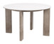 Oceanveil - Round Dining Table - White / Light Brown