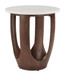 Vaan - Side Table - White / Walnut