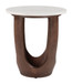 Vaan - Side Table - White / Walnut