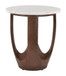Vaan - Side Table - White / Walnut