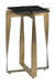 Noara - Accent Table - Black / Brass