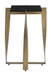 Noara - Accent Table - Black / Brass