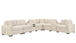 Barista Beige 8PC Modular Sectional with Bluetooth Speaker