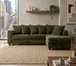 Harry Olive Sectional in Fabric 510 by Happy Homes