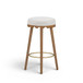 Oodle - Performance Vegan Mohair Light Walnut Stool