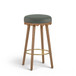 Oodle - Performance Vegan Mohair Light Walnut Stool