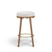 Oodle - Performance Vegan Mohair Light Walnut Stool