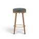 Oodle - Performance Vegan Mohair Light Walnut Stool