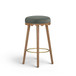 Oodle - Performance Vegan Mohair Light Walnut Stool