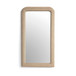 Heidi - Oversized Upholstered Floor Mirror In Textured Fabric