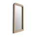 Heidi - Oversized Upholstered Floor Mirror In Textured Fabric
