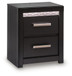 Brizmore - Two Drawer Night Stand - Black