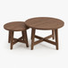 Round Nesting Stackable Tables For Living Room