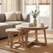 Round Nesting Stackable Tables For Living Room