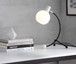 Eileen - Contemporary Task Lamp - Black / White