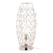 Crystal - Buds Contemporary Uplight Lamp - Polished Nickel / Clear Crystal