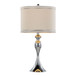 Ashland - Contemporary Table Lamp With Trim (Set of 2) - Polished Chrome / Cream