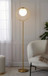 Moon - Contemporary Floor Lamp - Gold / Frosted