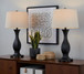 Riley - Contemporary Table Lamp (Set of 2) - Oil Rubbed Bronze / Oat