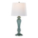 Windsor - Contemporary Table Lamp (Set of 2) - Clear Turquoise / Off White