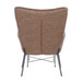 Izzy - Industrial Lounge Chair & Ottoman Set