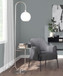Trombone - Contemporary / Glam Floor Lamp