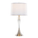 Ashland - Contemporary Crystal Table Lamp (Set of 2) - Clear Crystal / Nickel / White