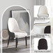 Modern Sponge-Filled Dining Chair, Solid Wood Metal Legs, Suitable For Restaurants, Living Rooms And Rooms (Set of 2)