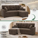 Sleeper Sectional With Pull Out Bed, Reversible Chaise